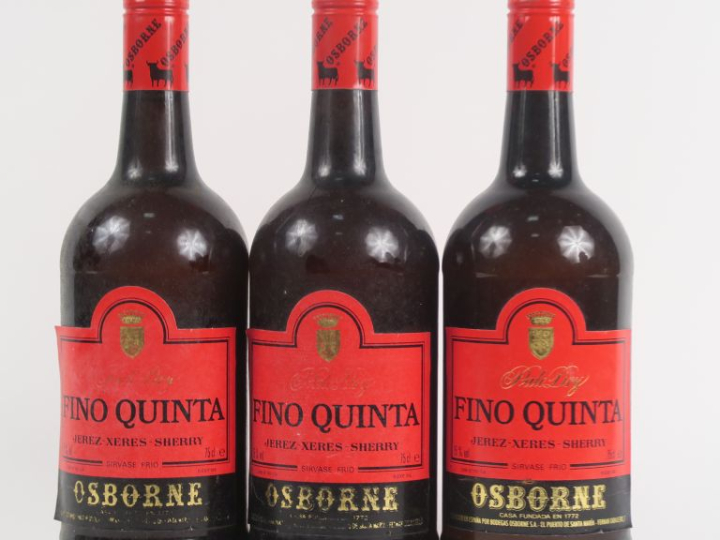 3 BOUTEILLES XERES SHERRY 'PALE DRY' FINO QUINTA OSBORNE
