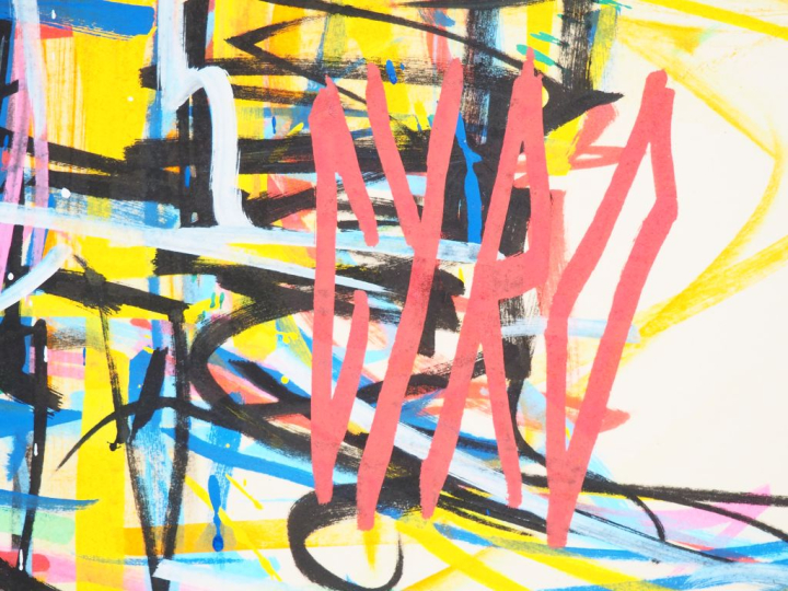 CYRO.  "Toulouse, la Grave".  Huile sur panneau, signée en bas à droit