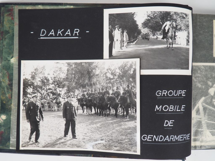 Superbe album de 218 photographies noir et blanc titré "la gendarmerie