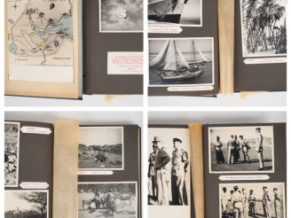 Vente aux enchères Album de 65  photographies en noir et blanc sur Djibouti offert au Gén