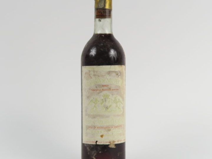 1 BOUTEILLE CRU D'ARCHE PUGNEAU SAUTERNES - 1953 - BG/EA