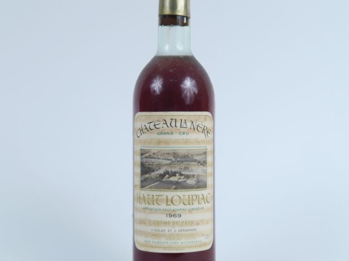 1 BOUTEILLE CHÂTEAU LA NÈRE 'CRÈME DE TÊTE' HAUT LOUPIAC - 1969 - LB