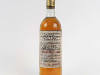 Vente aux enchères 1 BOUTEILLE CHÂTEAU SIGALAS RABAUD 1er CC SAUTERNES - 1980 - BG/ET