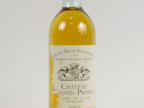 1 BOUTEILLE CHÂTEAU RABAUD PROMIS 1er CC SAUTERNES - 1983 - BG/ED