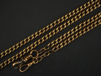 Vente aux enchères Giletière en or jaune 750. Poids. 34,33 g   