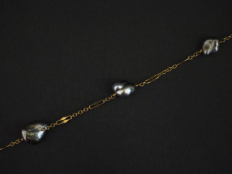 Vente aux enchères BALESTRA Collier souple en or jaune 750, maille fantaisie, agrémenté d