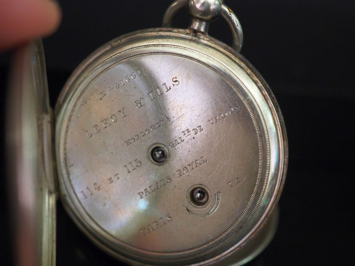 LEROY   Fils Ensemble comprenant :  - une montre savonnette aveugle en