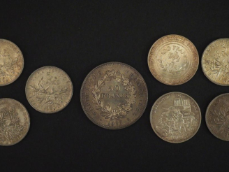 Vente aux enchères Ensemble comprenant :  - une pièce de 100 Francs argent, 1994 - une pi