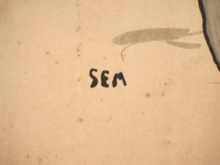 SEM.  2 lithographies en pendant.