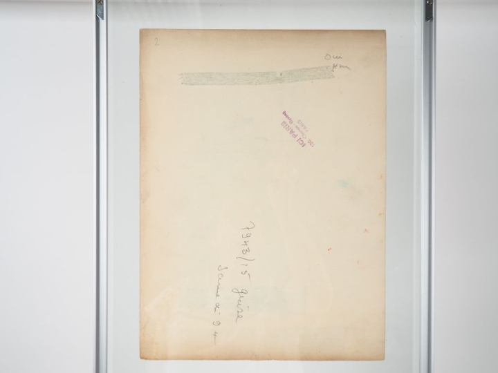 SEMPE.  "Mes parents sont mécontents" Encre et crayons  Dim. 32.5 x 24