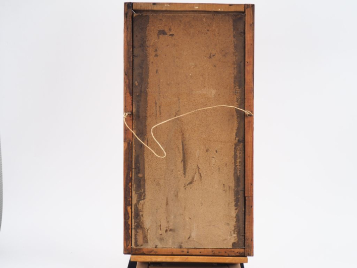 F. SOULIE.  "nature morte aux roses et aux coquelicots".  Paire d'aqua