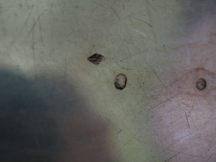 Petit plat ovale début XIXème en argent 950, poinçon au 2ème Coq, à dé