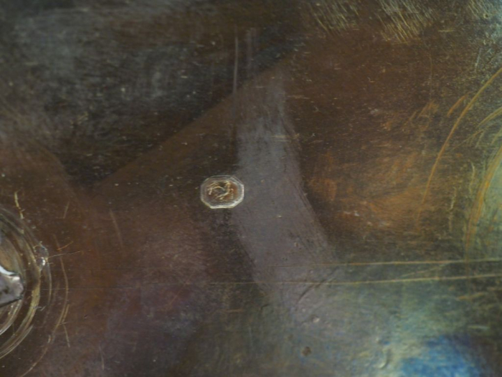 Monture d'huilier - vinaigrier début XIXème en argent 950, poinçon au 