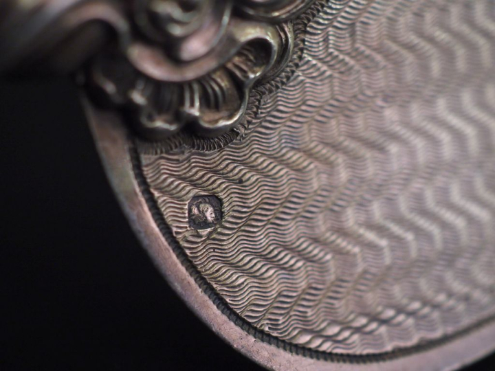 Pelle à tarte Napoléon III de style louis XV en argent 925, poinçon Mi