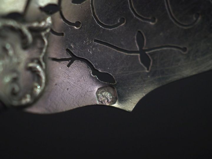 Nécessaire à douceurs Napoléon III de style Louis XVI en argent 925, p