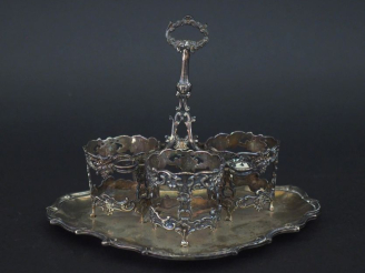 Vente aux enchères Monture de garniture de table de style Louis XV en argent 925, poinçon