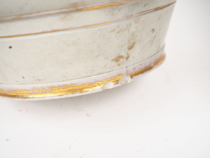 Paire de vases Napoléon III en porcelaine céladon à décor de griffon e