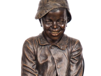 Vente aux enchères GOLDSCHEIDER.  Exceptionnelle et grande sculpture grandeur nature en s