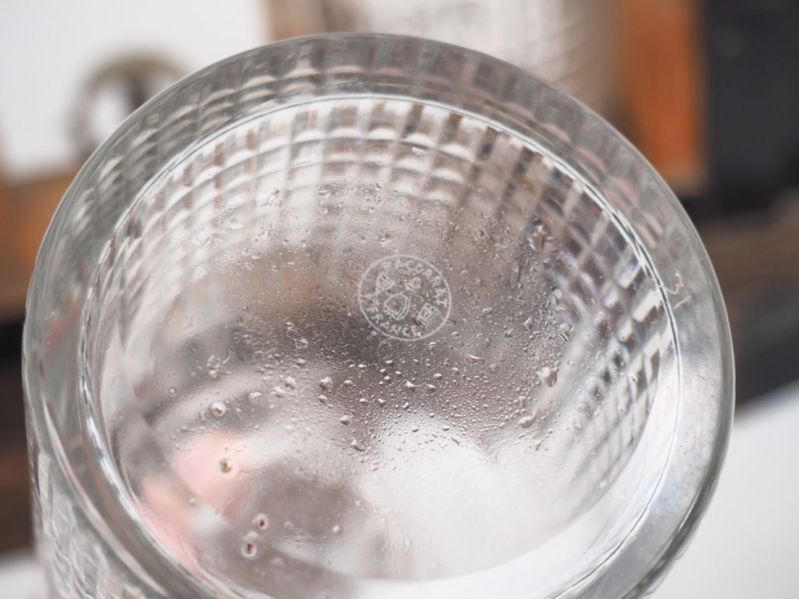 Cave à liqueur Art Déco en palissandre, bois noirci et cristal, flacon