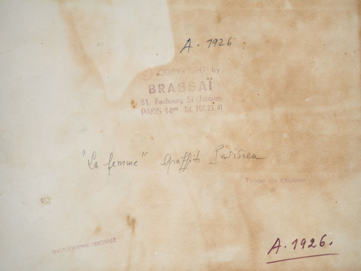 BRASSAÏ (Gyula Halasz, dit) 1899-1984. Graffiti de la série VI : L’Amo