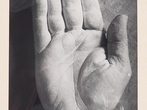 BRASSAÏ (Gyula Halasz, dit) 1899-1984. Moulage de la main de Picasso, 