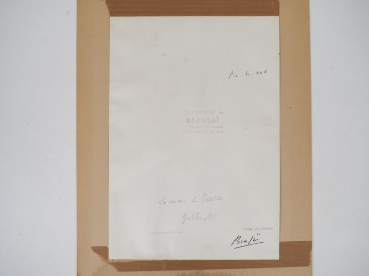 BRASSAÏ (Gyula Halasz, dit) 1899-1984. Moulage de la main de Picasso, 