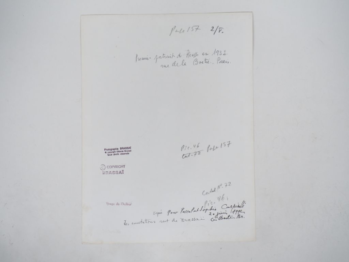 BRASSAÏ (Gyula Halasz, dit) 1899-1984. « Premier portrait de Picasso e