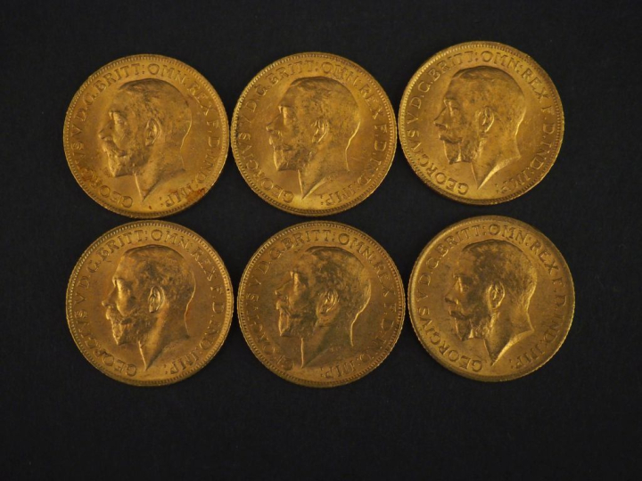 Six Souverains or, 1912. FRAIS ACHETEURS 10% HT.   
