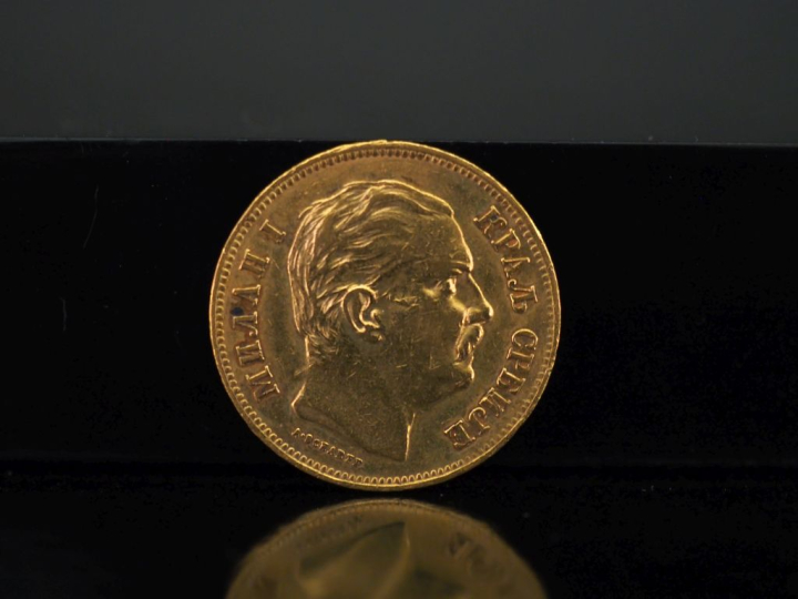 Pièce de 20 Dinars or, 1882.  FRAIS ACHETEURS 10% HT.   