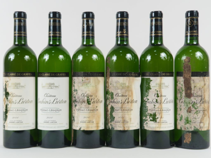 6 BOUTEILLES CHÂTEAU COUHINS LURTON CC GRAVES - 2000 - 5 EA