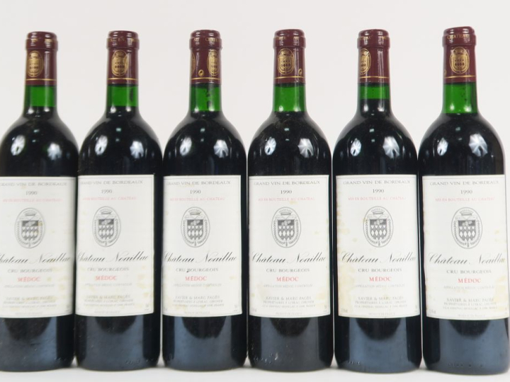 6 BOUTEILLES CHÂTEAU NOAILLAC CB MEDOC - 1990 - BG