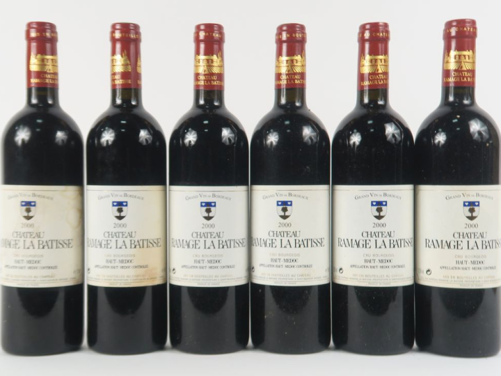 6 BOUTEILLES RAMAGE LA BATISSE CB HAUT MÉDOC - 2000