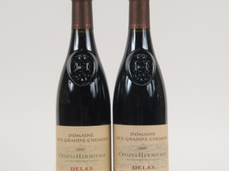 Vente aux enchères 2 BOUTEILLES CROZES HERMITAGE 'DOMAINE DES GRANDS CHEMINS' DELAS - 201