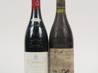 Vente aux enchères 2 BOUTEILLES CHÂTEAUNEUF DU PAPE : 1 BOISRENARD 2003 - 1 'CUVÉE VIEILL