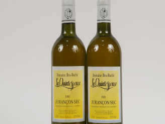 Vente aux enchères 2 BOUTEILLES DOMAINE BRU BACHÉ 'LA QUINTESSENCE' JURANCON SEC - 1988