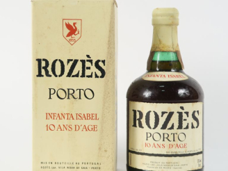 Vente aux enchères 1 VIEILLE BOUTEILLE PORTO 'INFANTA ISABEL' 10 ANS ROZÈS - COFFRET