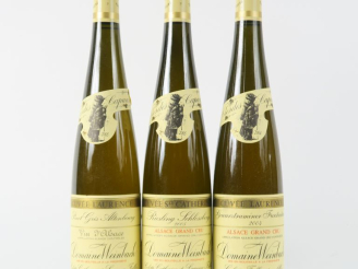Vente aux enchères 3 BOUTEILLES DOMAINE WEINBACH 'CLOS DES CAPUCINS' : 1 RIESLING SCHLOSS