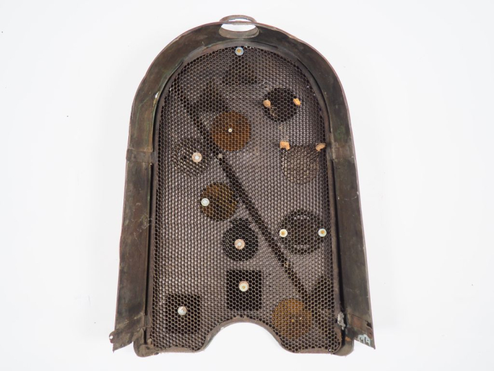 AFFOUARD Eugène.  Calandre onrée de macarons automobiles. Dim. 66 x 45