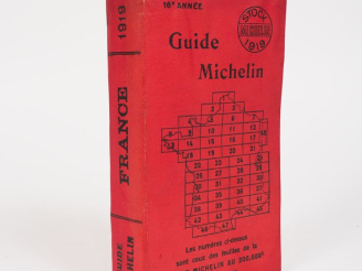 Vente aux enchères MICHELIN.  Guide rouge 1919.