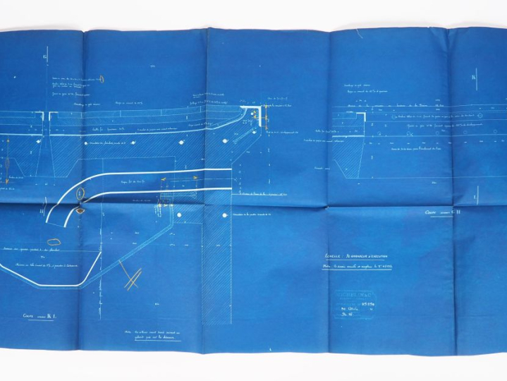 MICHELIN. Six différents plans de la piscine  de l' A.S.M. (1921). (ét