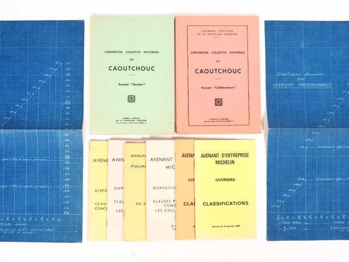 MICHELIN. Lot de treize livrets ou fascicules sur le travail au sein d