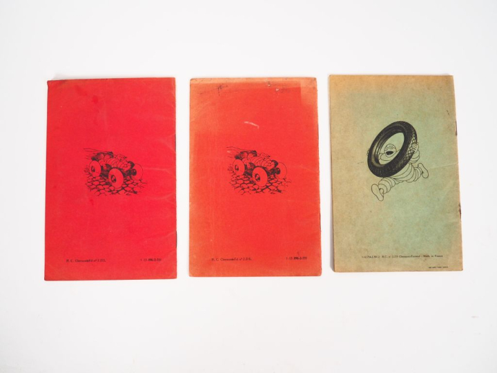 MICHELIN. Lot de trois bréviaires Michelin (1 x avril 1930 et 2 x févr