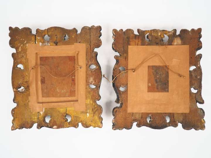 Ecole Italienne XVIIIème.  "portrait de musicienne et de Sainte martyr