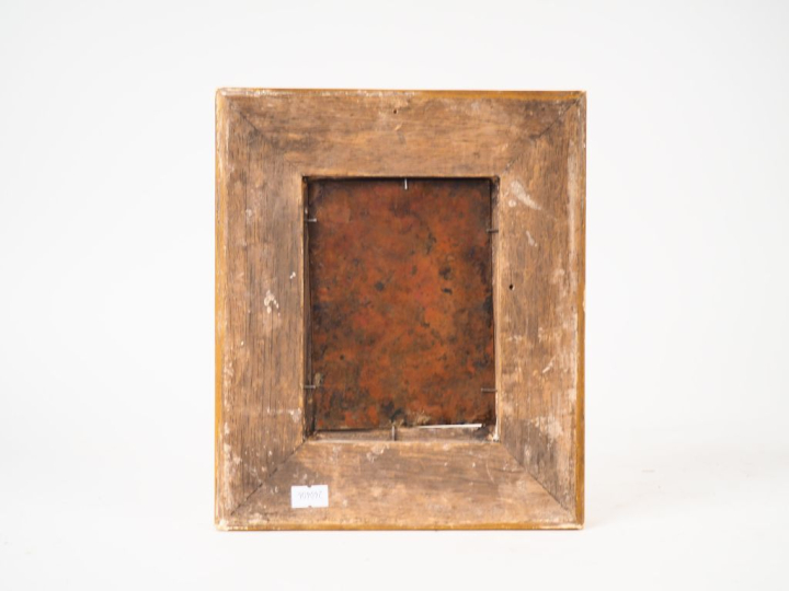 Ecole Française XVIIème.  "Saint Jérome" Huile sur cuivre  Dim. 14,5 x