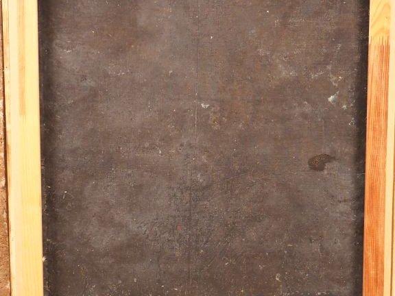 Ecole Française XVIIIème. "Nativité". Huile sur toile.  Dim. 80 x 64 c