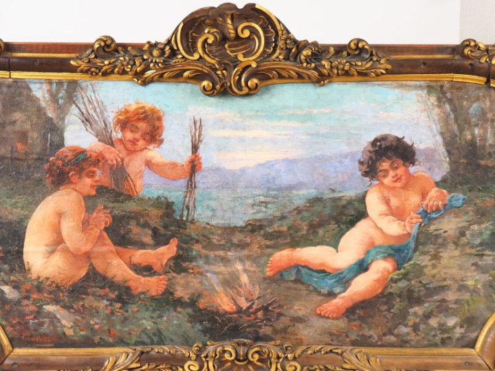 Alexandre Charles MASSON ( école Française vers 1900) "Allégorie de l'