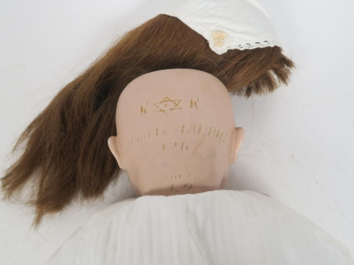 Bébé de caractère Simon et Halbig yeux riboulants bleus, bouche ouvert