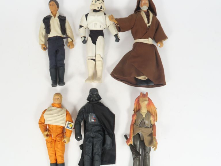 STAR WARS. Lot de 6 figurines dont Dark Vador, Luc Sky Waller, Storm T