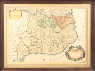 Vente aux enchères [CATALOGNE]. SANSON (N.). PRINCIPAUTÉ DE LA CATALOGNE où sont compris 