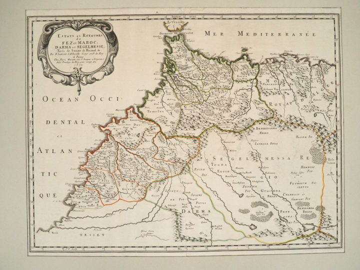 [MAROC]. SANSON D’ABBEVILLE (Pierre). ESTATS ET ROYAUMES DE FEZ ET MAR